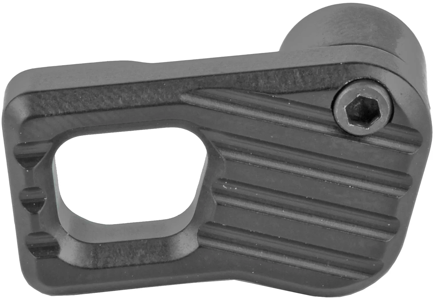 Battle Arms Development large black anodized EMMR magazine release, 7075-T6 aluminum