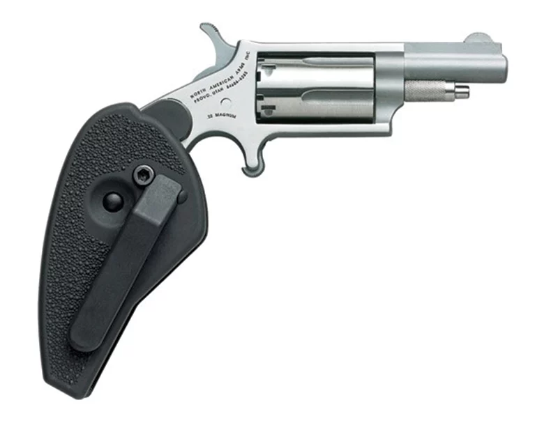 North American Arms NAA-22M-HG Mini-Revolver .22 Magnum 1.63" Holster Grip, stainless