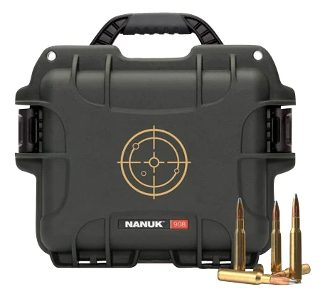 Nanuk 908AMMO1 908 223Rem Black/White Resin 600rds