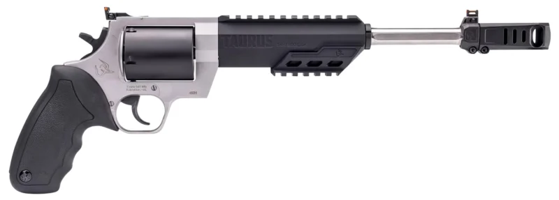 Taurus Raging Hunter 460 S&W Magnum revolver two-tone 10.5 in barrel black rubber grip