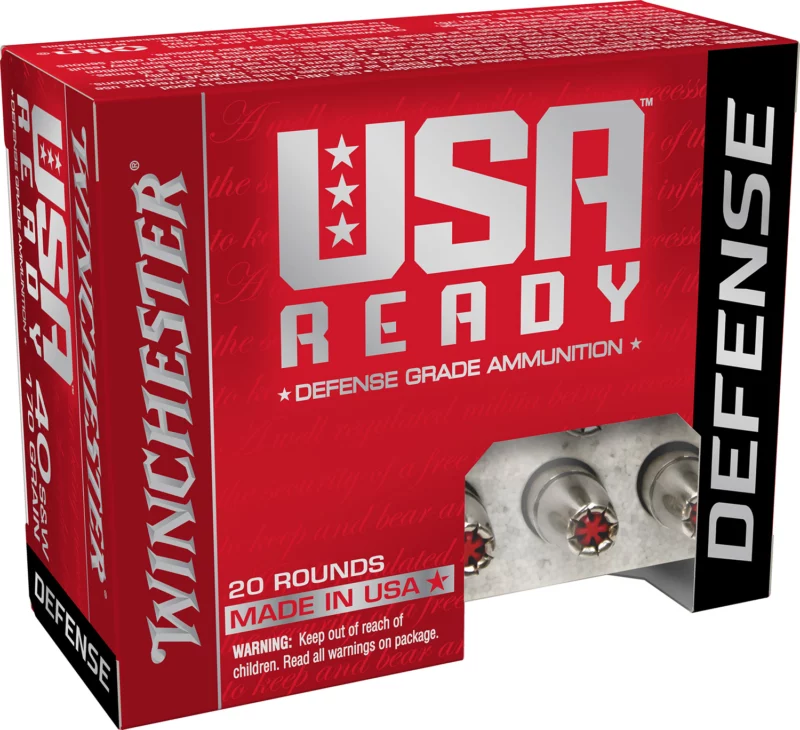 Winchester USA Ready .40 S&W Hex-Vent Hollow Point 20rd box
