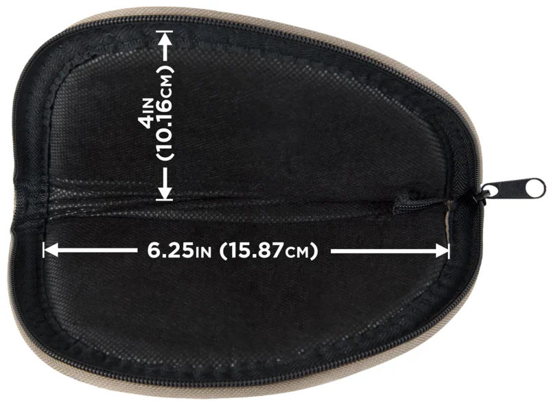 Allen 728 8-inch Endura handgun case green earth tone with foam padding and full-length zipper