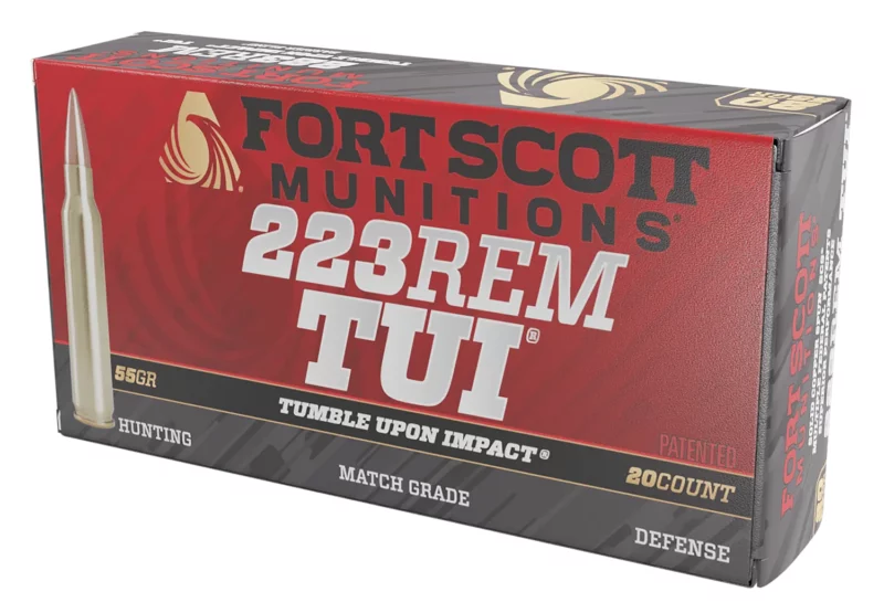 Fort Scott Munitions .223 Rem 55gr TUI solid copper 20-round box