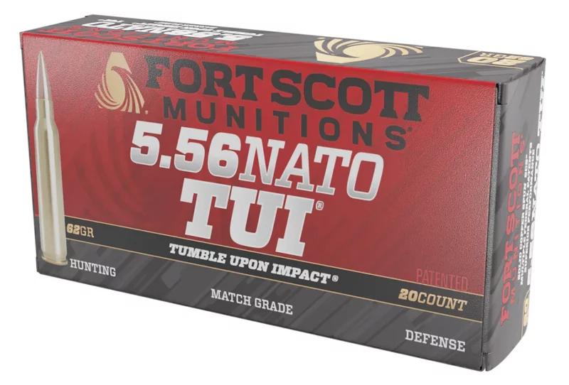 t Scott Munitions 5.56 NATO 62gr TUI 20rd Box Ammo