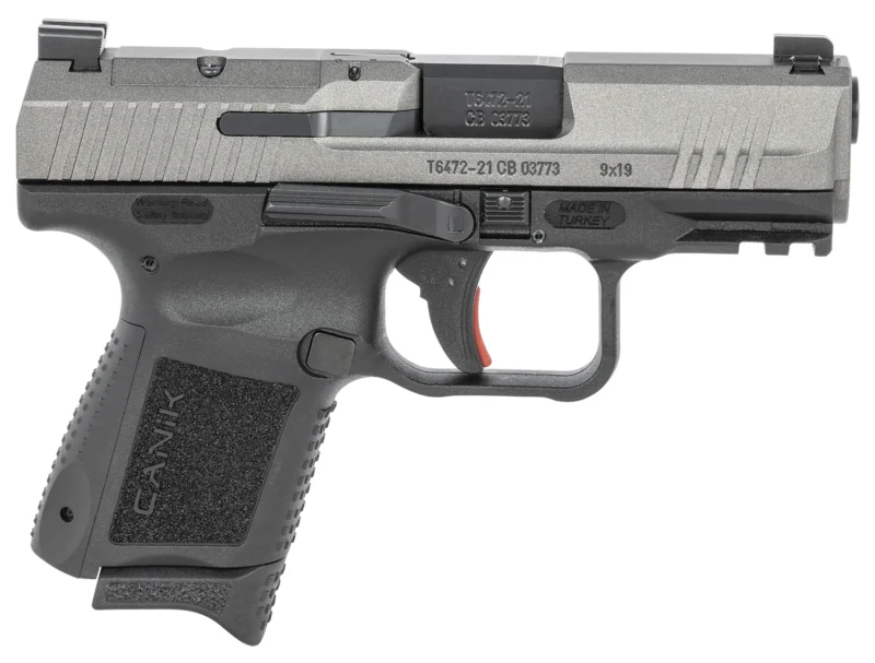 Canik TP9 Elite SC 9mm Tungsten Cerakote 3.6-inch match-grade barrel