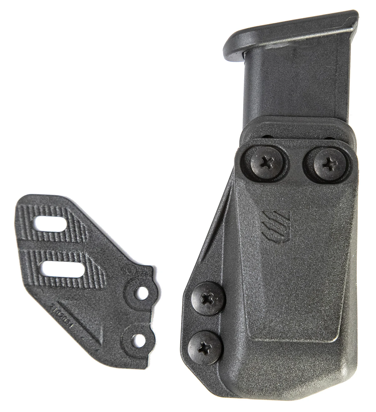 Blackhawk Stache double-stack IWB magazine carrier in black with 1.5-inch belt clip