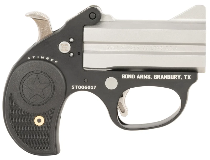 Bond Arms Stinger .22 LR 3-inch double matte stainless steel barrel derringer