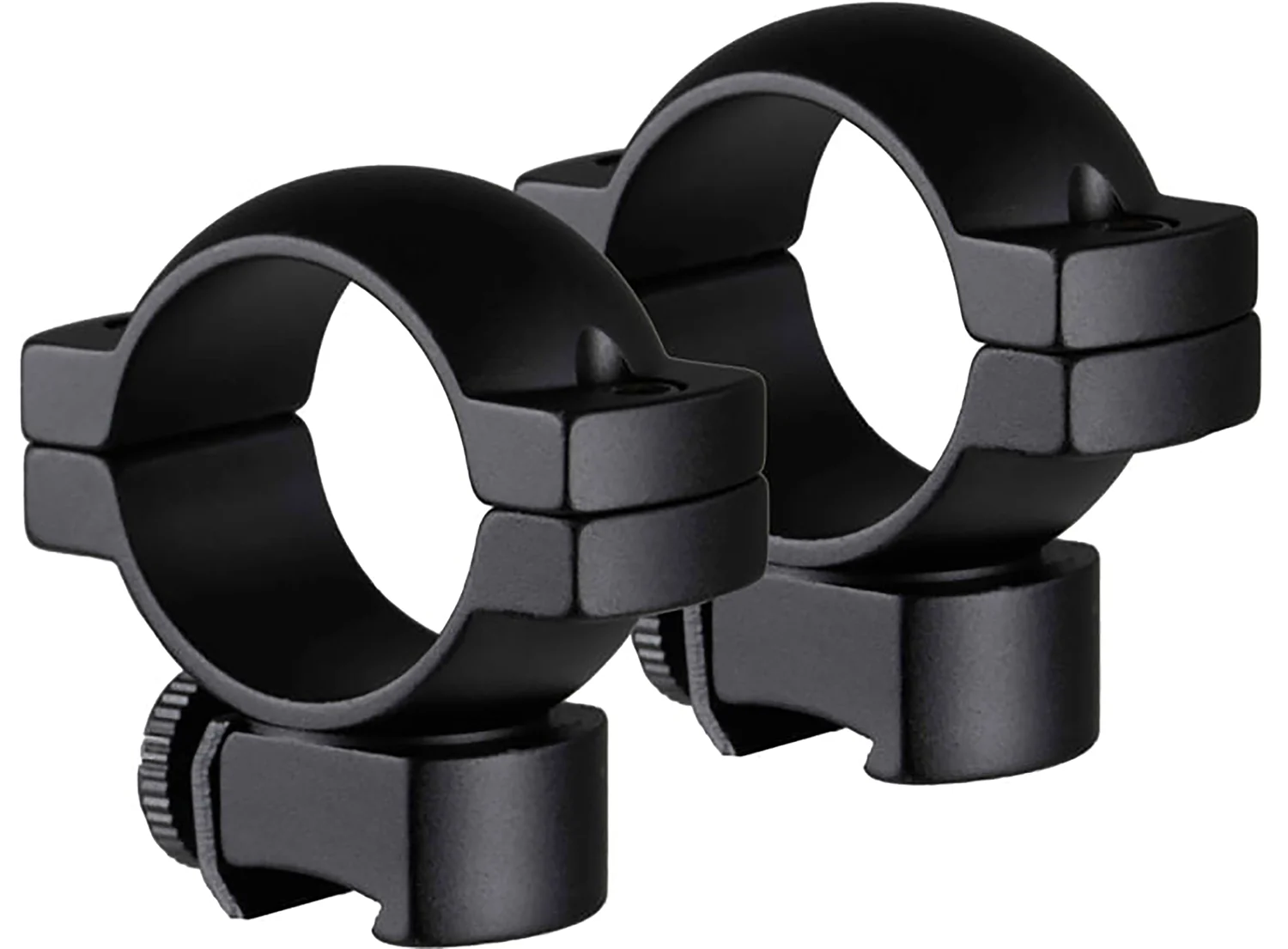 TruGlo medium 1-inch matte black scope rings for rimfire and airgun rails