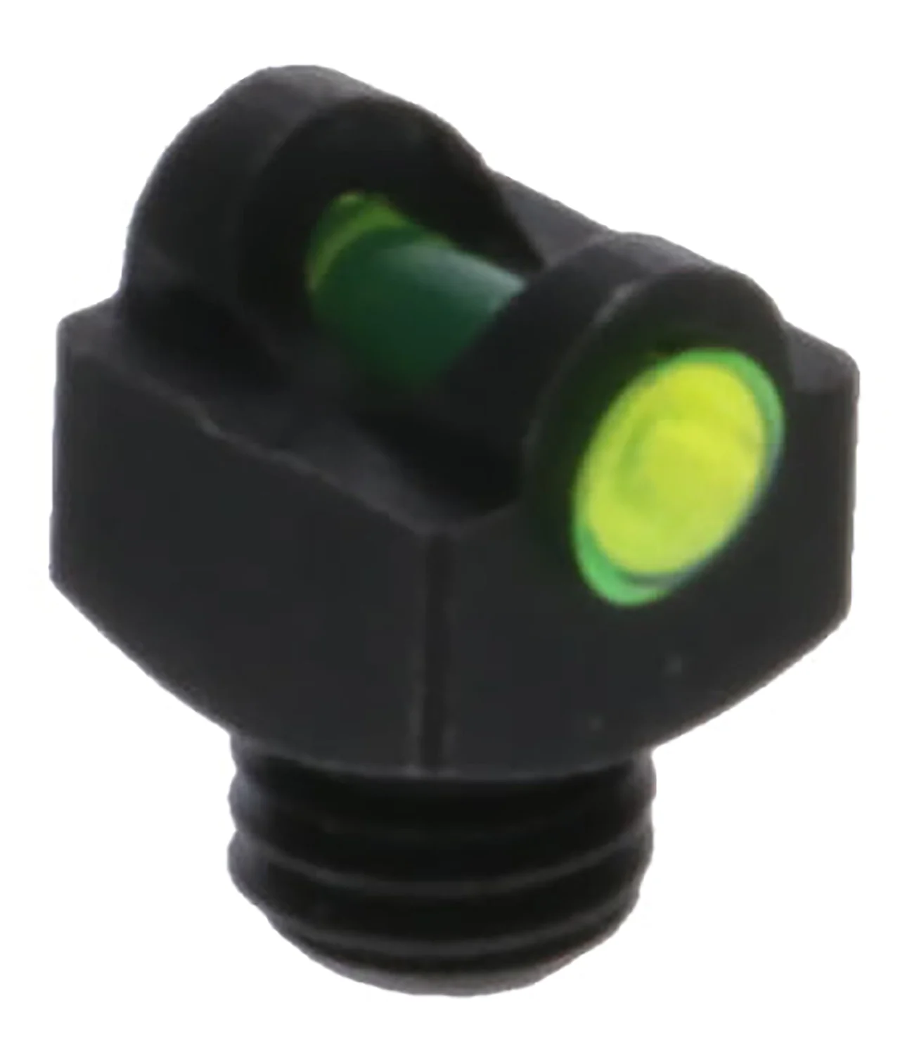 TRUGLO StarBrite Deluxe green fiber optic bead front sight, 6-48 thread, black CNC-machined housing