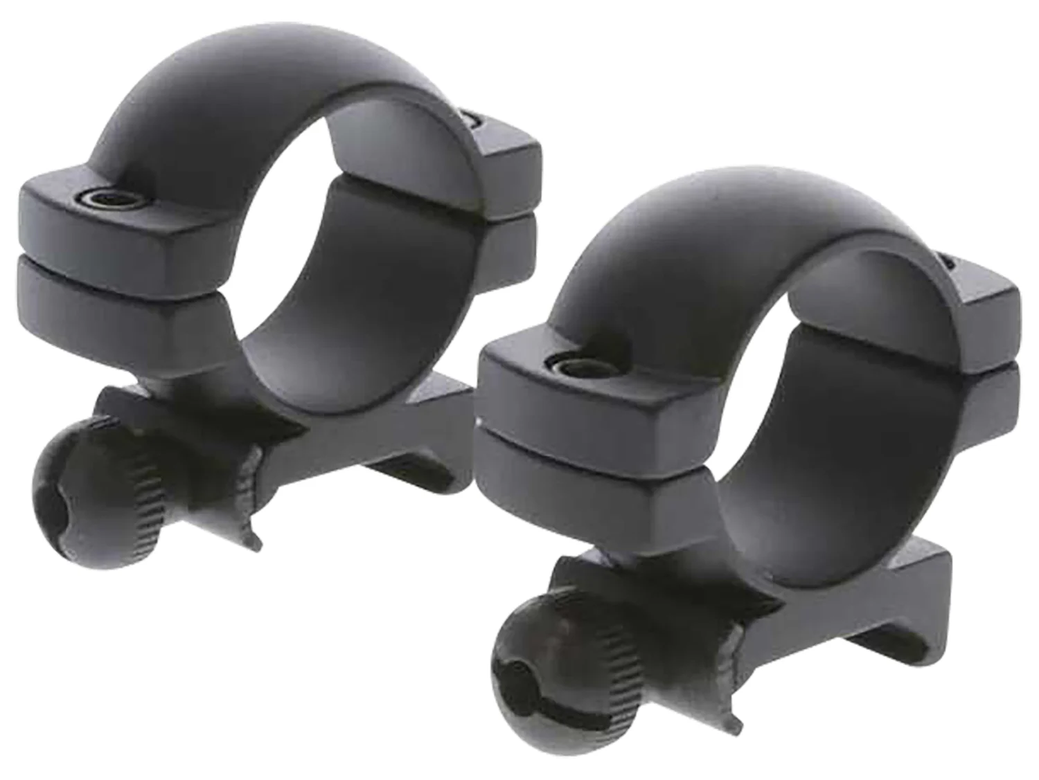 TruGlo matte black 1-inch medium scope rings for Picatinny/Weaver rails