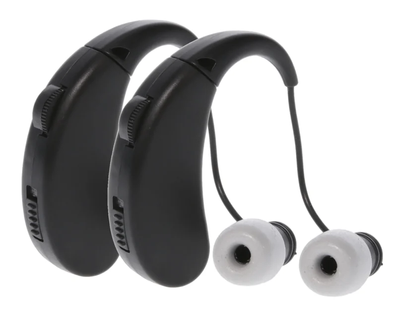 Walkers Ultra Ear BTE Rechargeable Hearing Enhancer 2 Pack black 22 dB