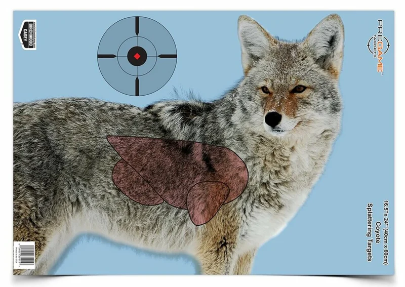 Birchwood Casey Pregame Coyote paper target 16.5 x 24 three-pack