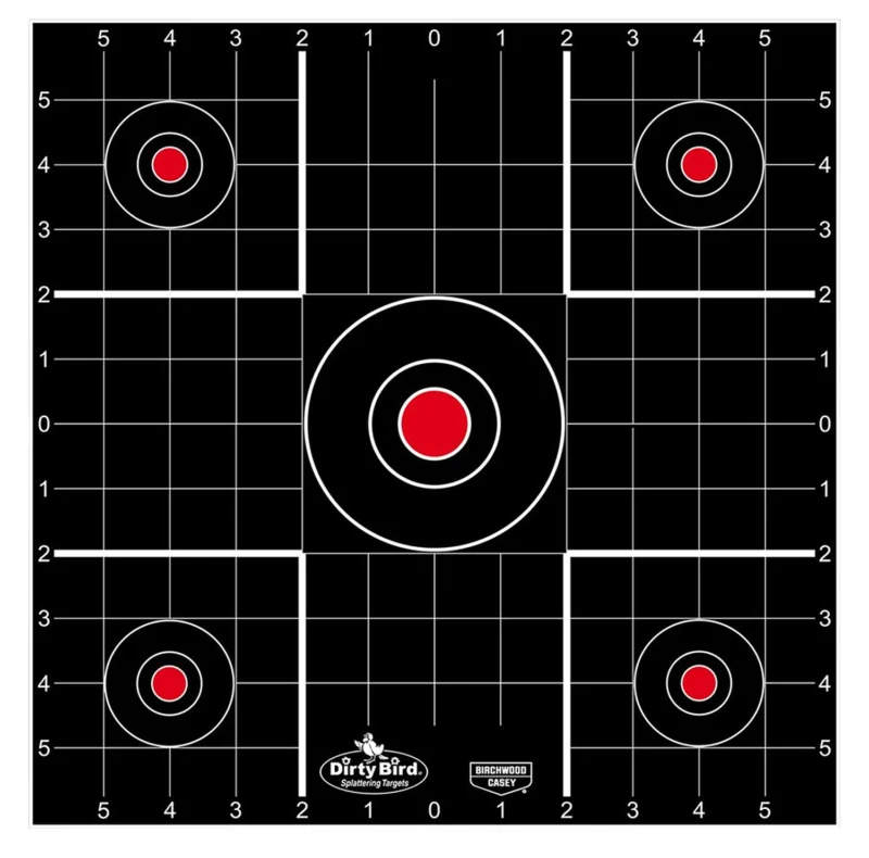 Birchwood Casey Dirty Bird 12-inch sight-in targets, 100 pack, tagboard