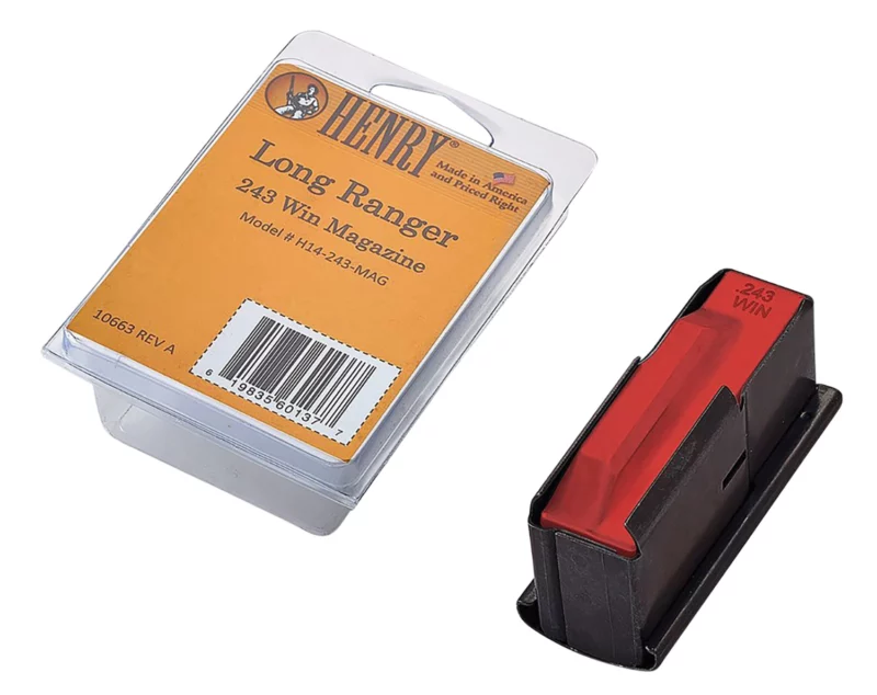 Henry Long Ranger .243 Winchester 4-round steel replacement magazine