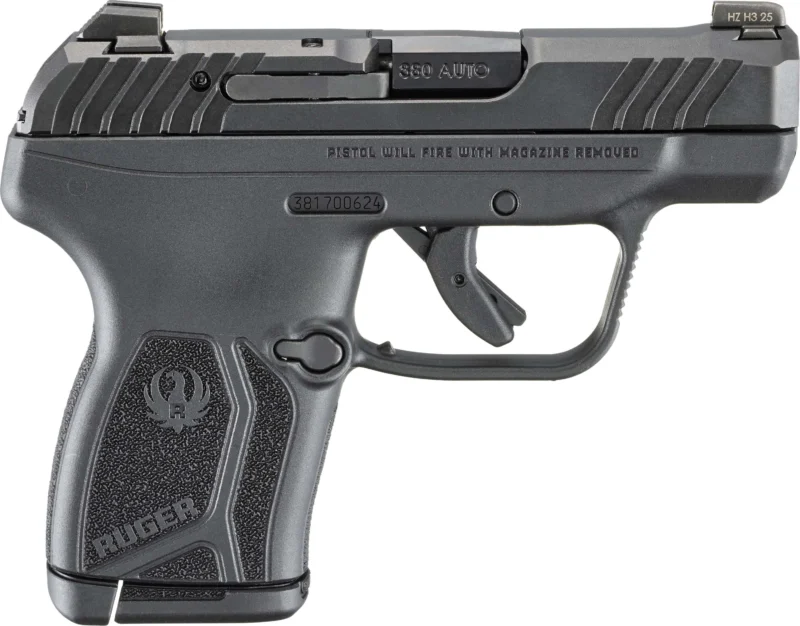 Ruger LCP MAX .380 ACP 2.8-inch barrel Black Tritium front sight