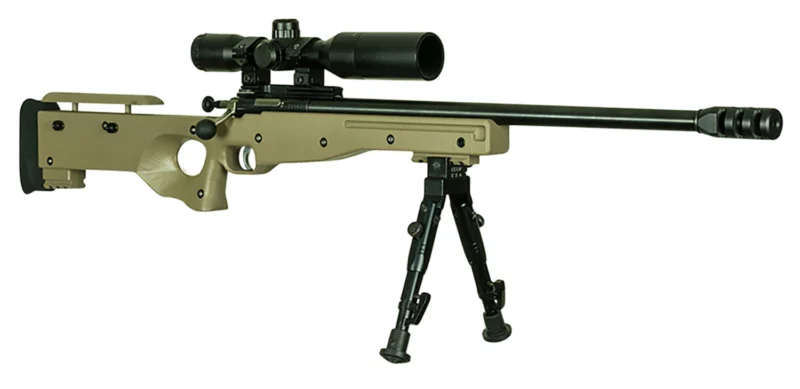 Davey Crickett KSA2157 precision rifle 16.12 inch blued barrel with FDE thumbhole stock, right hand