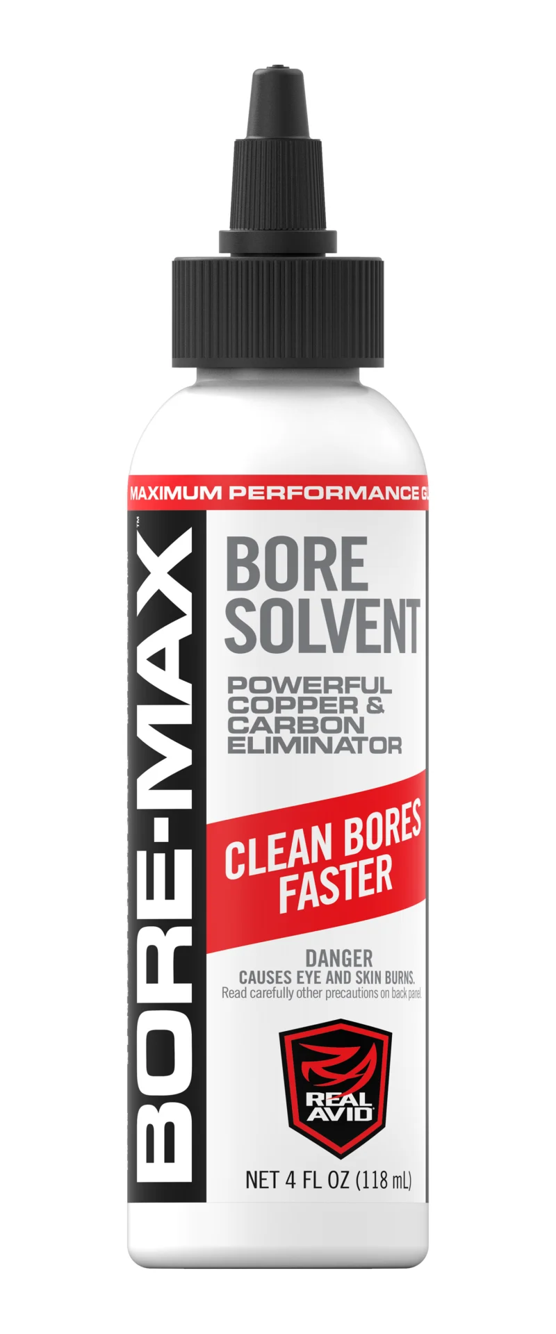 Real Avid Bore-Max Bore Solvent 4 oz squeeze bottle