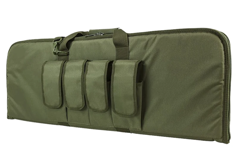 NCStar VISM 36-inch OD Green AR/AK carbine case with four external magazine pouches