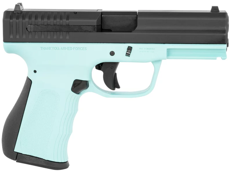 FMK Firearms 9C1 G2 9mm handgun Blue Jay polymer frame black serrated slide