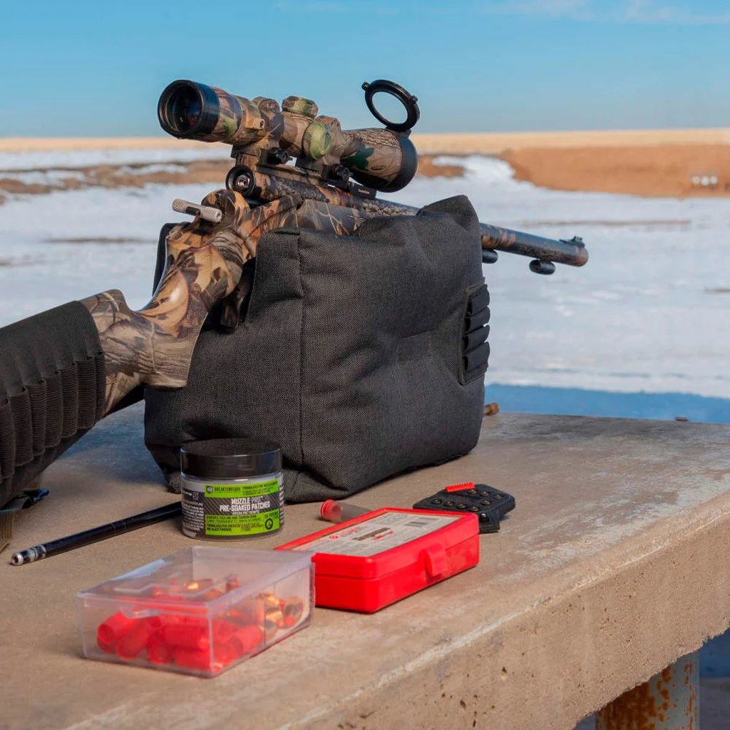 Breakthrough MuzzlePro pre-soaked round cleaning patches .50 cal 50 count in plastic box