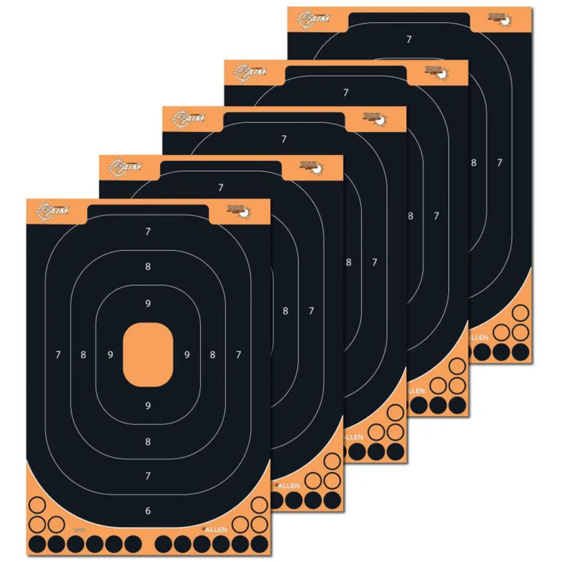 Allen EZaim Adhesive Splash Handgun Training Target 12.5x18.25 inches, 5-pack
