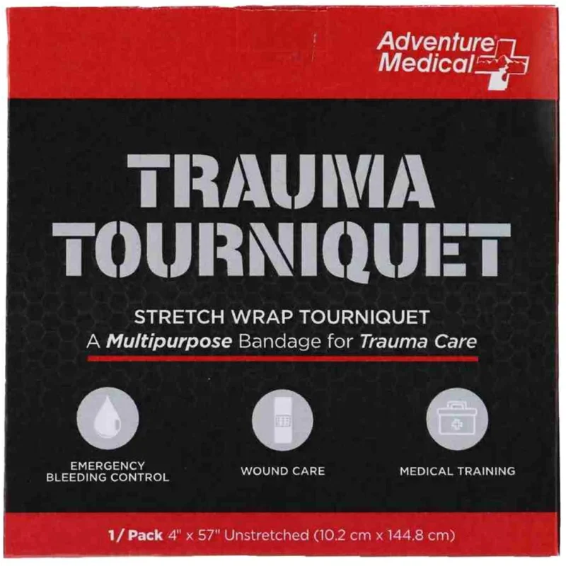 Adventure Medical Trauma Tourniquet 4 x 57 inches black rubber