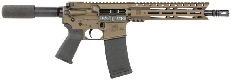 Diamondback DB15 5.56 NATO pistol 10in Black Nitride barrel 9in M-LOK Midnight Bronze