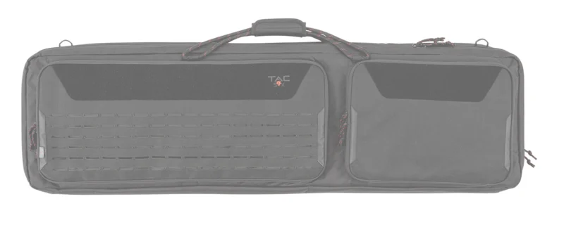 Allen Tac-Six Unit 46 inch double-rifle tactical case in black with MOLLE front pockets