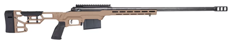 Savage Arms 110 Precision left-hand rifle 6.5 PRC 24" MDT LSS XL chassis FDE
