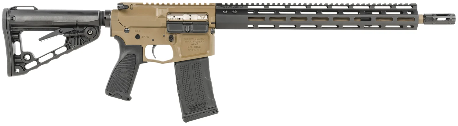 Wilson Combat Recon Tactical rifle .223 Rem/5.56 NATO 16 inch match-grade fluted barrel FDE