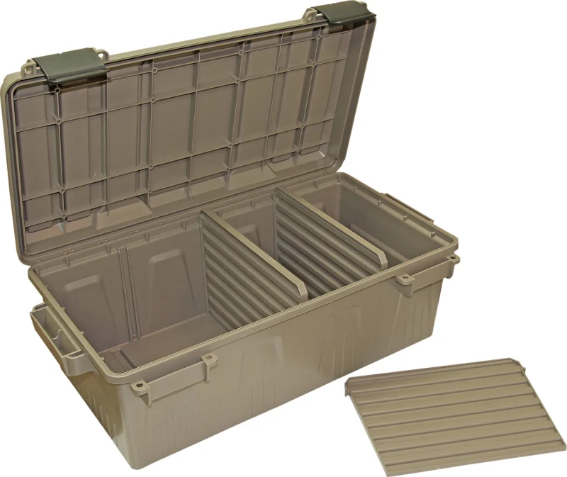 MTM ACDC30 Divided Ammo Crate Utility Box Dark Earth 21 x 11.2 x 7.5 inches