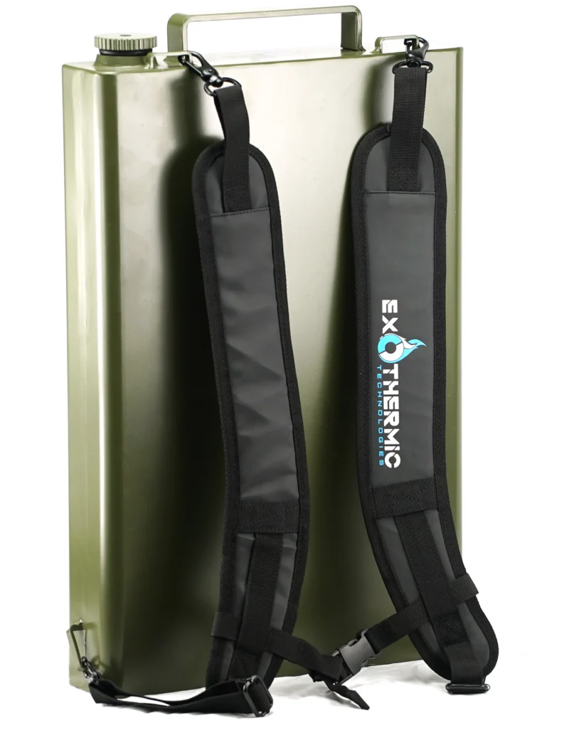 Exothermic Pulsefire Backpack Kit 3.3 gal green powder coat with hose assembly