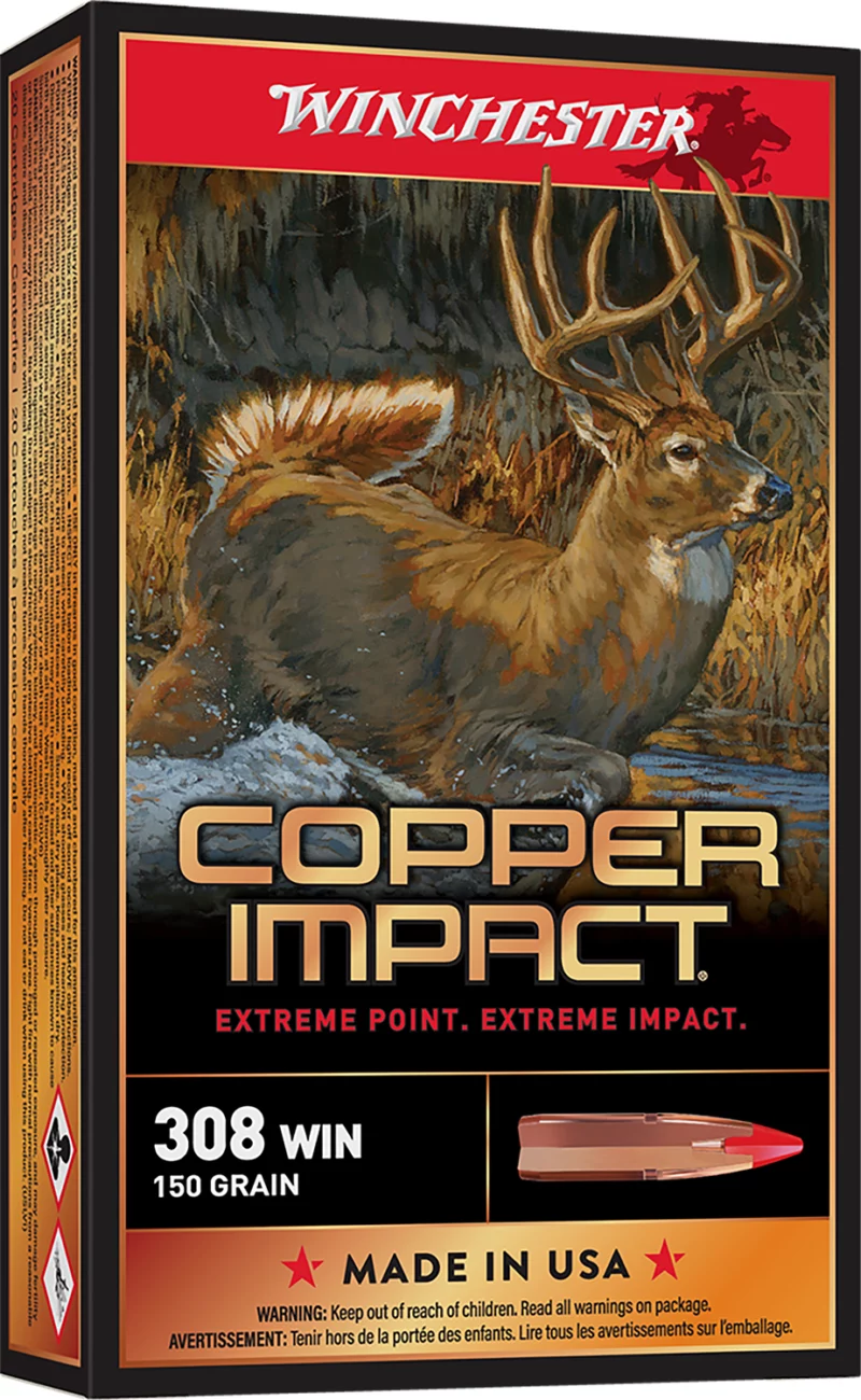 Winchester Copper Impact .308 Win hunting ammunition 20rd box