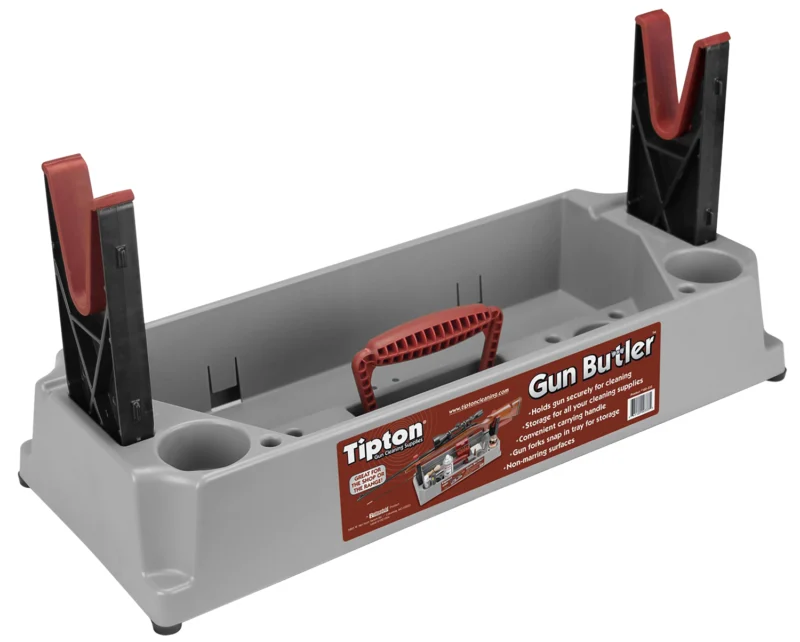 Tipton Gun Butler polymer cleaning station with removable non-marring forks and molded compartments