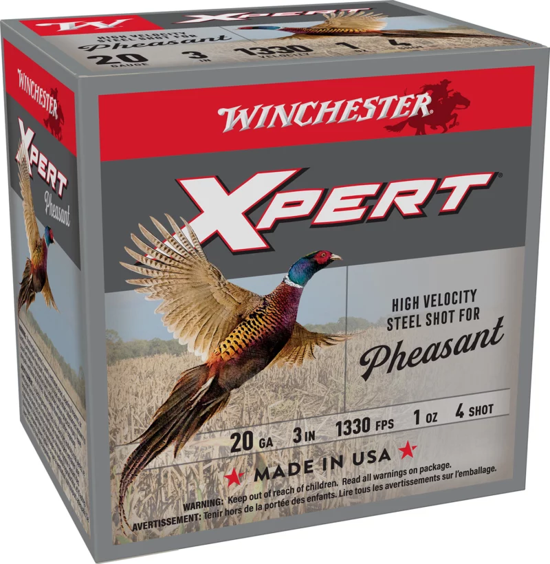 Winchester Xpert HV Steel Pheasant 20ga 3in 1oz No.4 shotshell 25-count box