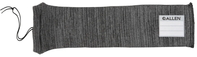 Allen 14in stretch knit gun sock gray with writeable ID label