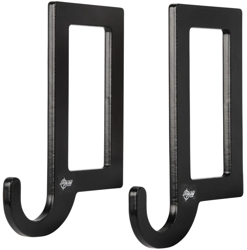 Allen EZ-Aim horizontal steel target hanging hook 2-pack, 1/4-inch steel, powder-coated