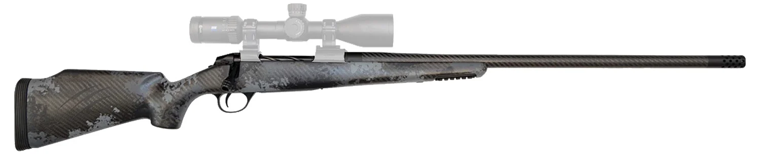 Fierce Firearms Carbon Rage 6.5 PRC 22 inch C3 carbon fiber barrel with titanium receiver and Phantom Camo Fierce Tech stock