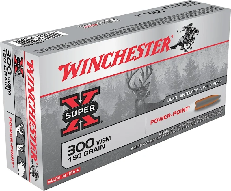 Winchester Super-X .300 WSM 150 gr Power-Point 20rd box ammunition