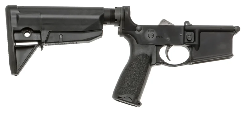 BCM lower receiver group with Gunfighter Mod 0 stock black 7075-T6 aluminum
