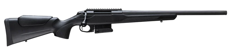 Tikka T3x CTR Compact 6.5 Creedmoor 20-inch threaded black synthetic stock blued receiver