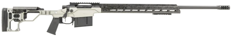 Christensen Arms MPR 6.5 PRC 24-inch carbon fiber-wrapped barrel rifle with folding tungsten anodized chassis