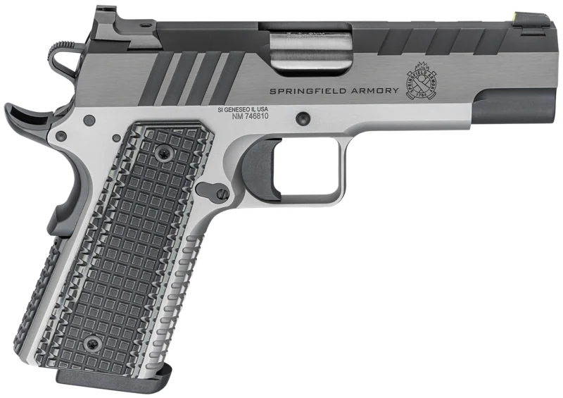 Springfield Armory Emissary 1911 9mm two-tone 4.25 inch bull barrel with black VZ G10 grips
