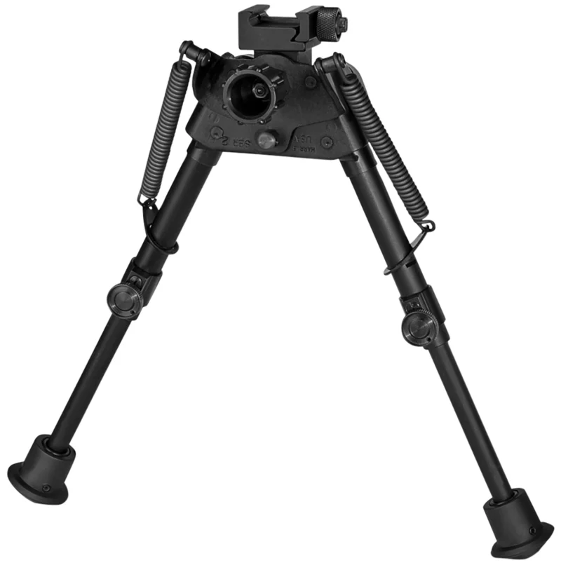 Harris Engineering S-BR2P Picatinny bipod, adjustable 6-9 inch, black