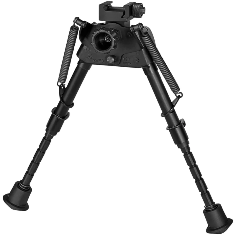Harris S-BRMP Picatinny Bipod, 6-9 inch adjustable legs, black finish