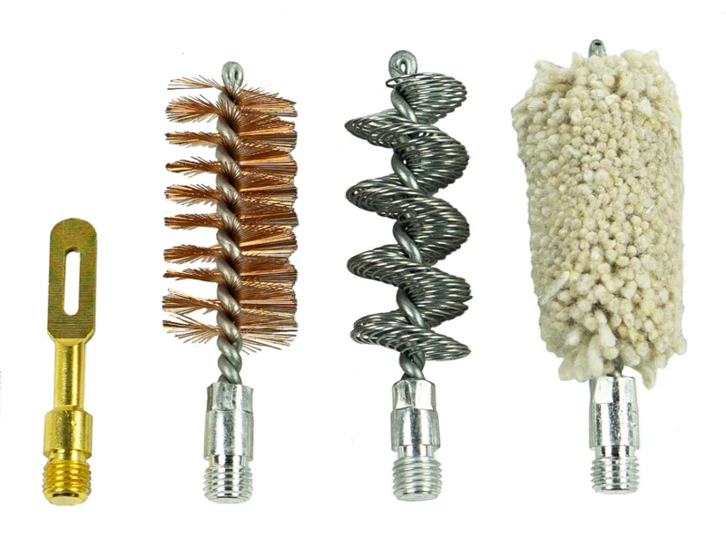 Kleen-Bore 4pc 12 gauge accessory cleaning set with bronze brush and cotton mop