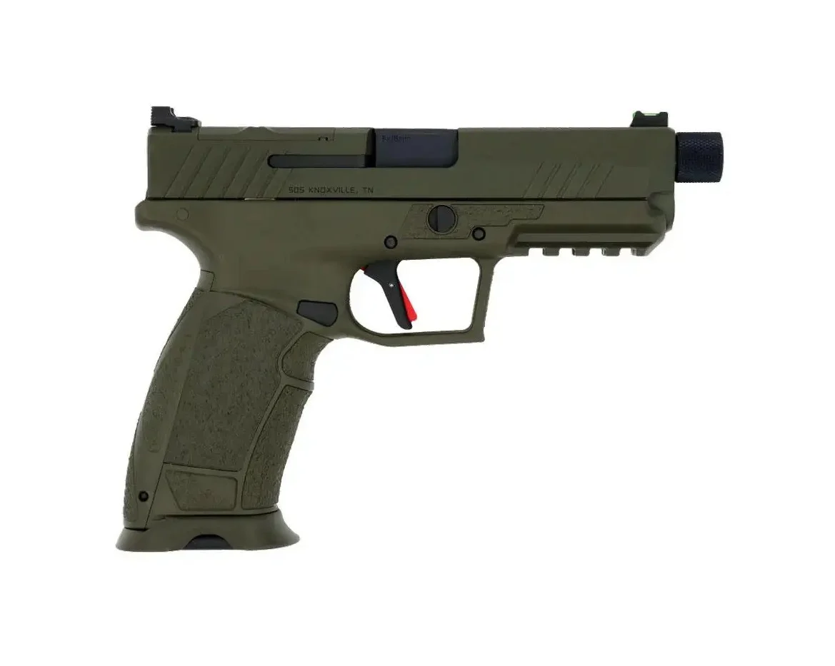 TISAS PX-9 Gen 3 Duty threaded 9mm pistol in OD Green with RMR-cut slide