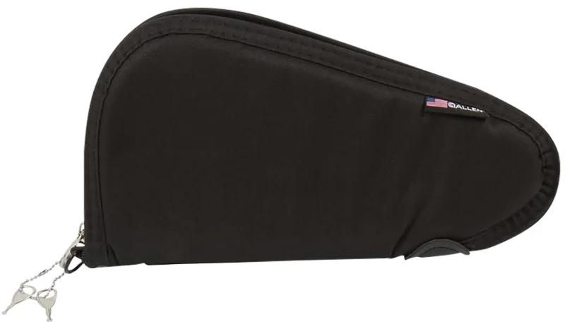 Allen 7411 Endura locking handgun case black 11 inch with YKK zipper and foam padding