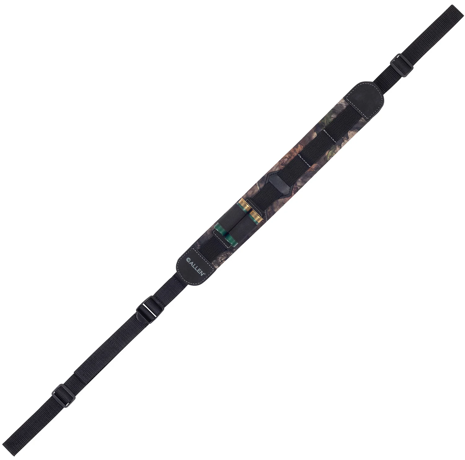 Allen Yukon neoprene padded shotgun sling with shell loops in Mossy Oak Break-Up Country