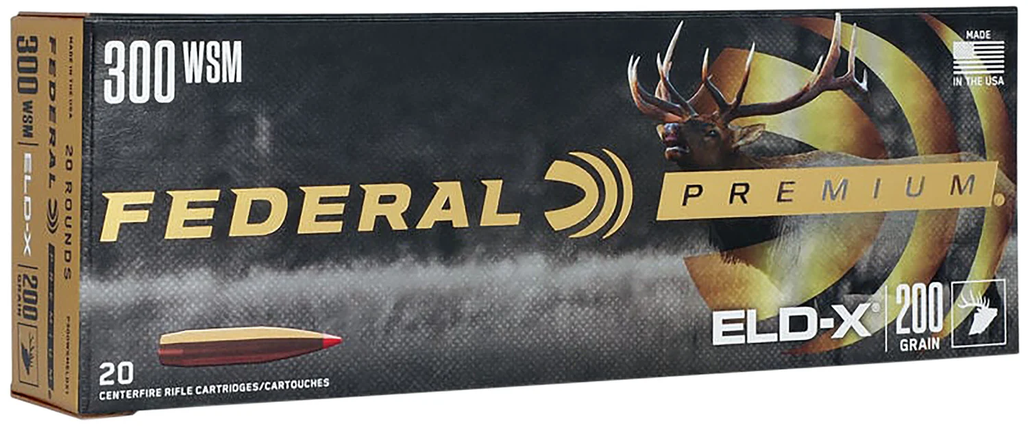 Federal Premium 300 WSM 200 gr ELD-X rifle ammunition 20-round box